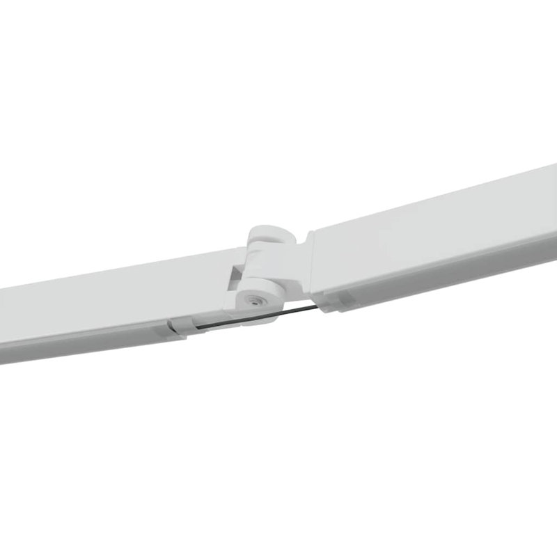 VidaXL Retractable Patio Awning, White, 165cm H x 350cm W x 250cm D