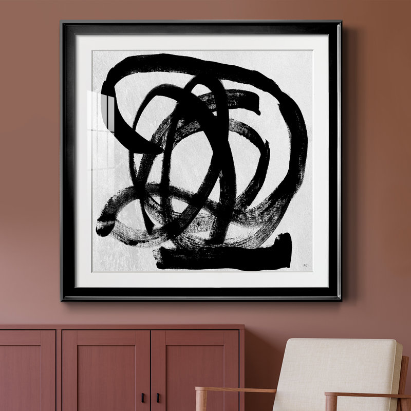 Paris minuit - peinture encadrée, Papier encadré noir, H 30,5 po x l 30,5 po x P 1,5 po
