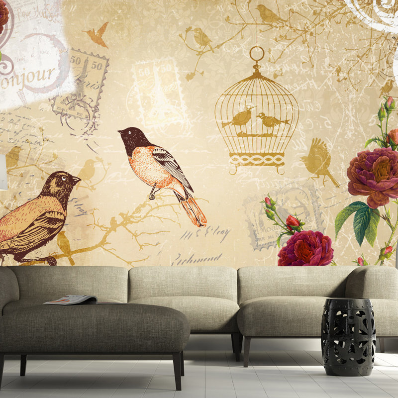 Bonjour 2.1m x 300cm Wallpaper