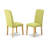7 Piece Kitchen Table Set Consist of an Oval Dining Table with Butterfly Leaf and 6 Limelight Linen Fabric Parson Dining Chairs, 40x76 Inch, Oak-743510201-678153836-743510206