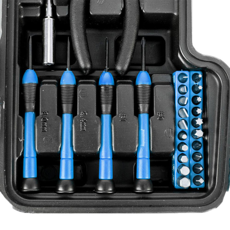 Trousse à outils 12,52 po, Bleu