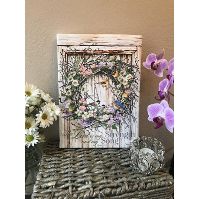 Spring Wreath Canvas Wall Art