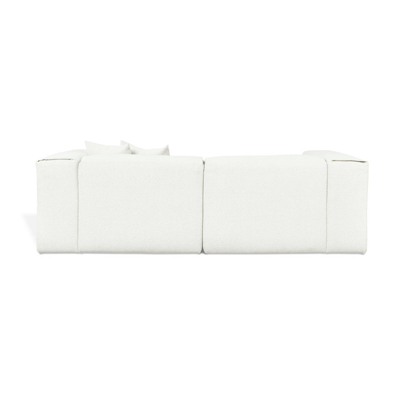 Nest Modular 3-PC Sectional, Bone Boucle