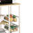 Rectangular Natural Brown And White Kitchen Cart, Shelf For Appliances, Storage With Shelves Wire , 4 Movable Object Part Piece Unit
