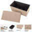 Banc coffre pliant, beige, 76 cm