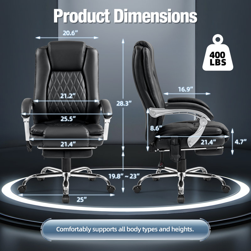 Tamarik Cotton Executive Chair, Black