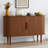 Sideboard Buffer Cabinet with Fluted Slide Doors-1159664252