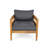 Adria Patio Acacia Wood Lounge Chair With Removable Cushions-1949937552
