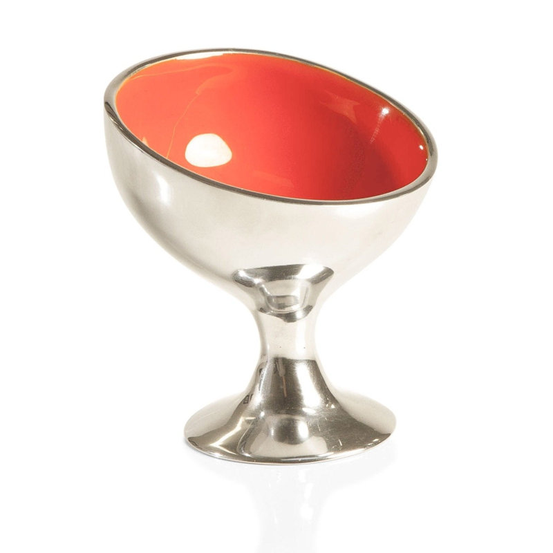 Icecream Cup, Silver/Crimson