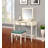 Simen Wood Three Drawer Mirror Stand Vanity with Stool