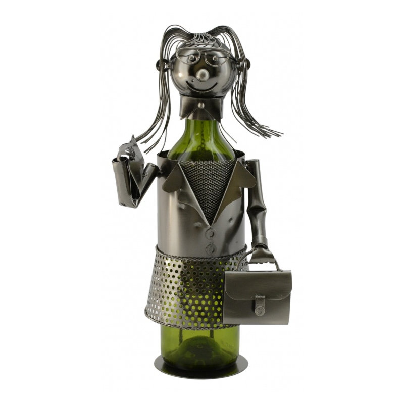 Tabletop Wine Bottle Rack in Silver