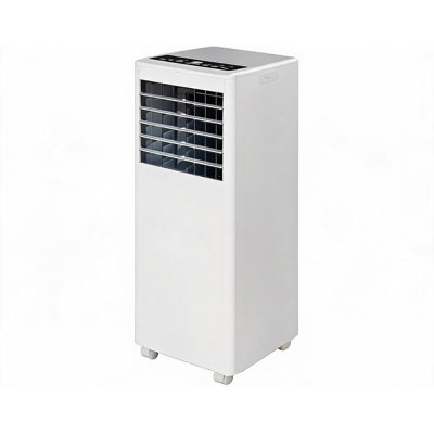 Climatiseur portatif 8 000 BTU, climatiseur 3-en-1 avec télécommande et fenêtre, refroidit 350 pieds carrés, 48 dB silencieux, minuterie 24 heures, modes de déshumidification et de ventilation, CEER 6,2