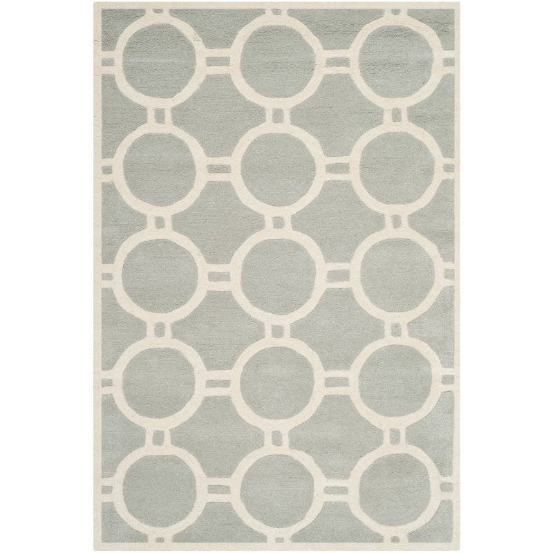 Tapis en laine touffeté à la main Teresita, Rectangle 6 pi x 9 pi