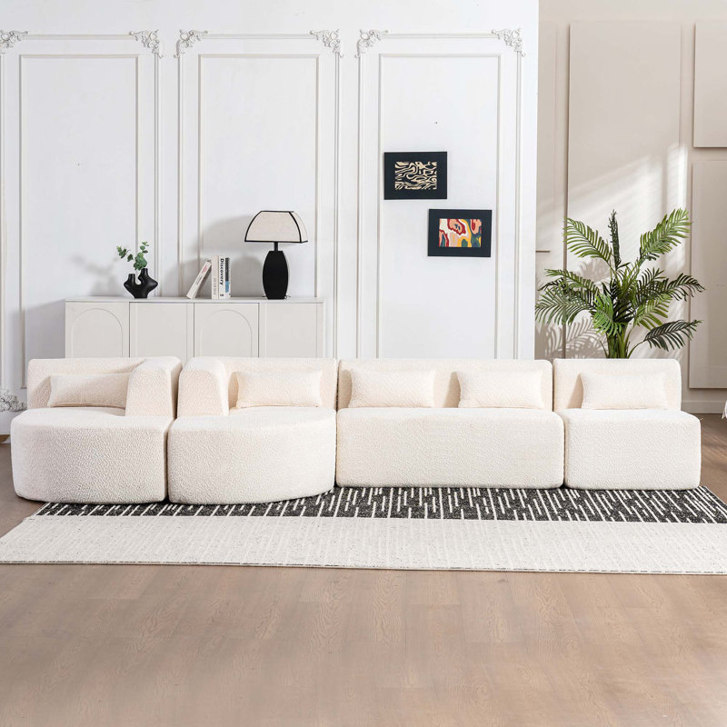 Canapé Boneless 144 po, Beige