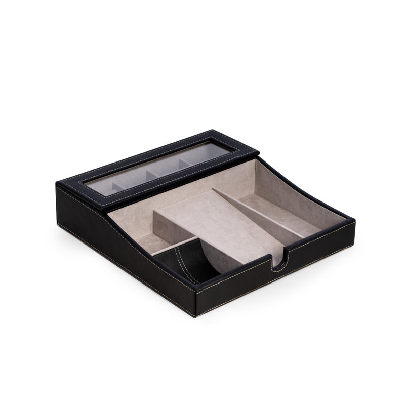 Leather Watch Box, Black