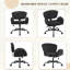 Chaise de bureau pivotante en chenille moderne pour bureau à domicile, coiffeuse et bureau-605231610