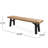 Weather- Wood Bench With Lovely Slat Design And Durability Gorgeous Panels