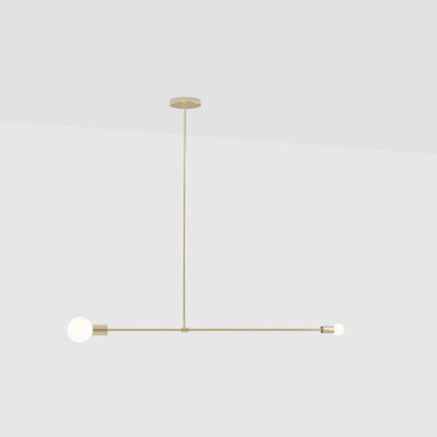 Luminaire suspendu simple à 2 lumières Xalia
