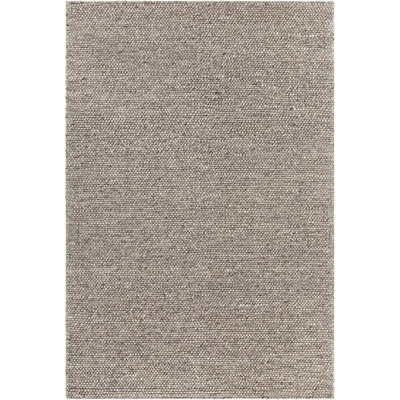 Kurten Authentic Hand-Woven Taupe Wool Contemporary Area Rug