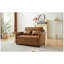 Canapé-lit convertible de 51,57 po, fauteuil ajustable surdimensionné avec 3 ports USB, peu encombrant pour les petits appartements, salon, chambre à coucher, brun-129030391
