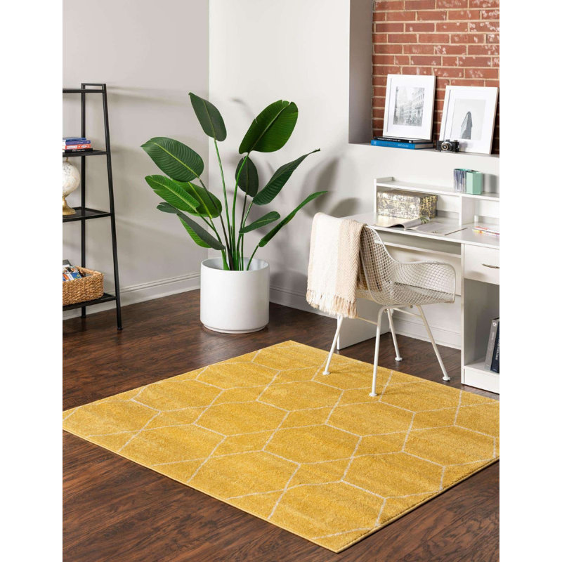 Tellaro Abstract Indoor Rug, Square 3'