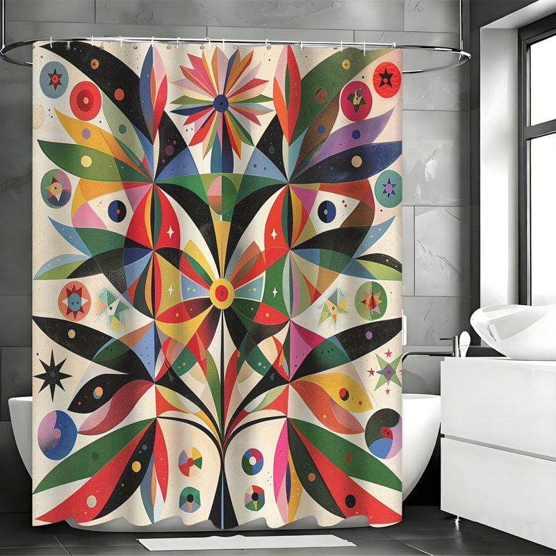 Shower Curtains with Hooks Included