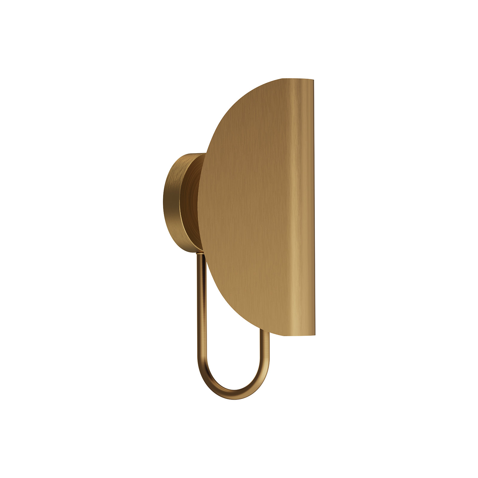 Single Light Dimmable Armed Sconce, Aged Gold, Aged Gold