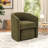 Braedin 28" Wide Modern Upholstered Barrel Chair With Storable Ottoman-1592737163