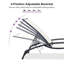 Ensemble de 2 chaises longues inclinables mauves avec accoudoirs incurvés-113236398