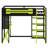 All-in-One Loft Bed System with Desk, Storage, Fast Charging & Customizable RGB Lights-470847805