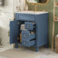 Meuble-lavabo de 24 po avec lavabo en cÃ©ramique, petit meuble-lavabo, meuble moderne avec 2 tiroirs et une tablette rÃ©glable
