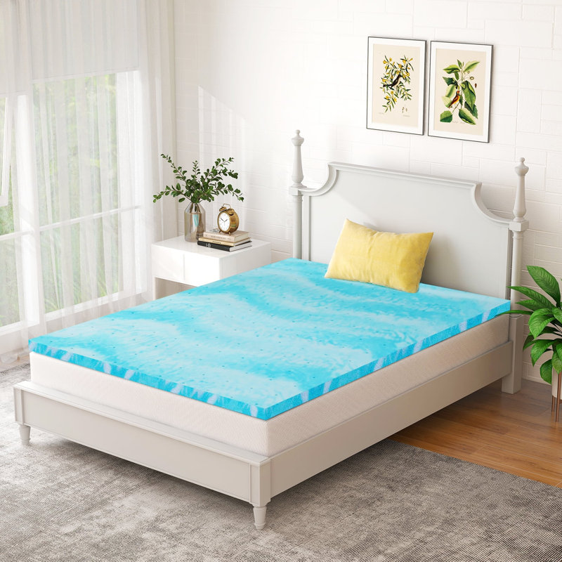 Surmatelas de 2 pouces, surmatelas en mousse à mémoire de forme taille TG, Grand lit