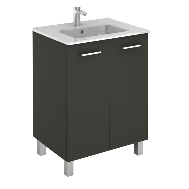 Ensemble de meuble-lavabo simple 28 po Logic, Anthracite
