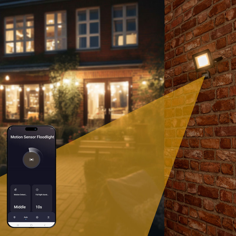 50-Watt LED Outdoor Security Flood Light with Motion Sensor
