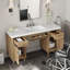Spacieux meuble-lavabo en bois conforme à l'Ada avec lavabo en bois massif de style moderne