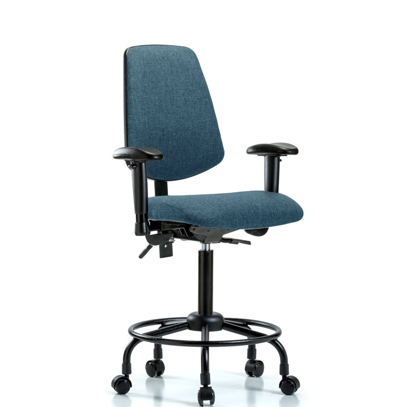Chaise de dessinateur Eilidh, Bleu, Inclus