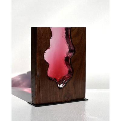 Butoves Handmade Wood Table Vase