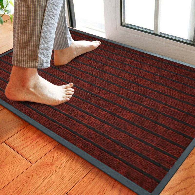 Larence Doormat, Burgundy, 50 cm W x 90 cm L