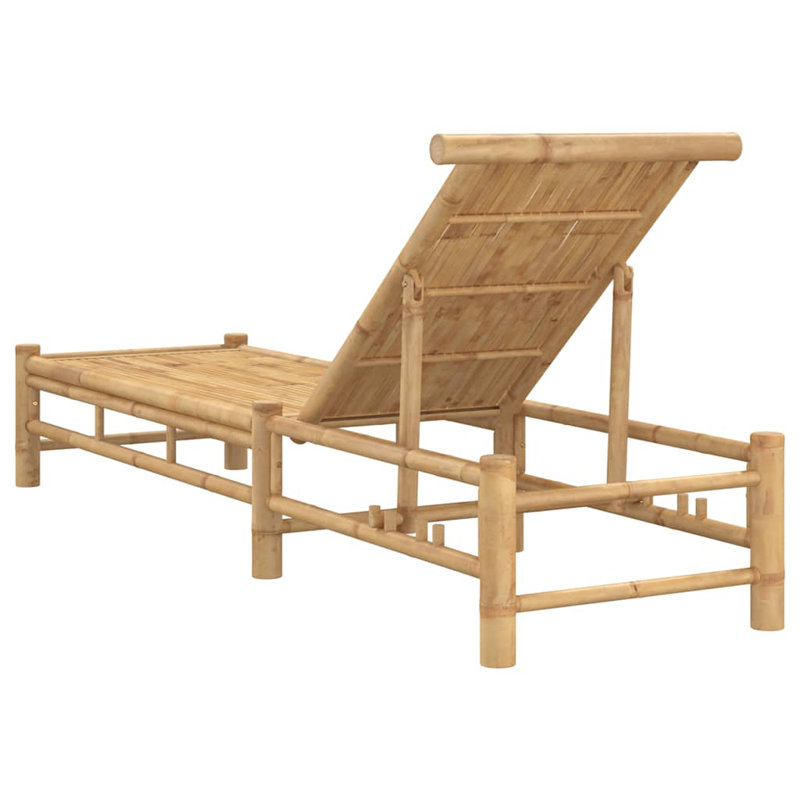  Sun Lounger Natural Bamboo Bamboo Adult-Size