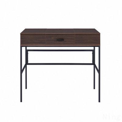 Bureau d'écriture avec finition chêne et noir