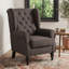 Wingback Accent Chair, Retro Upholstered Button Tufted Occasional Chair For Living Room And Bedroom,-636114338