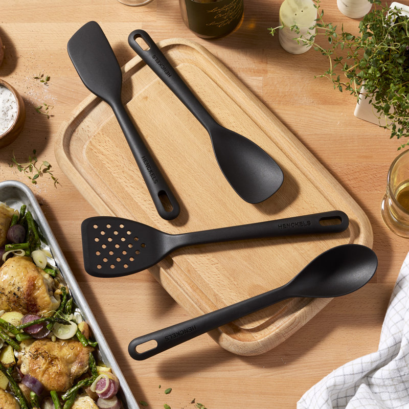 HENCKELS Silicone Onyx 4-Piece Chef's Cooking Utensil Set