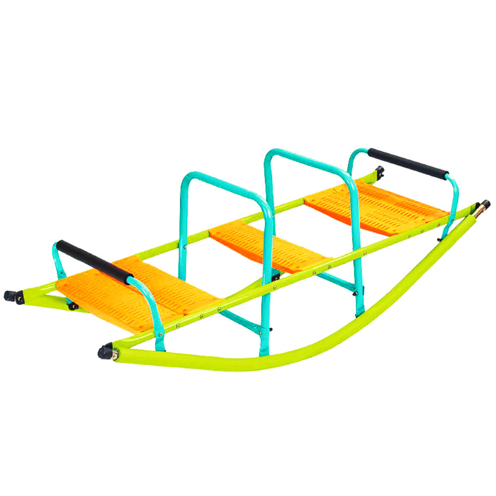 Kids Seesaw Teeter Totter, 3-Person Playground Equipment, Rocking Fun for Boys Girls Age 3-10 iYofe