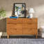 Commode double en bois massif à six tiroirs Yarber-2059851618