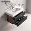 Wall Mounted Single Double Single Vanity Bathroom Vanity With Solid Surface Top-1178105827