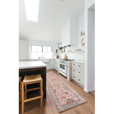 Cotton and Chenille Floral Rug