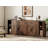 Laziza 82.7"W Large Modern Farmhouse Large Storage Sideboard Cabinet With Barn Doors & Drawers, Scratch-Resistant Tree Bark Finish-2073273297