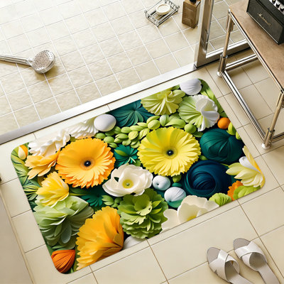 Thin Non Slip Bath Rugs Machine Washable