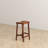 James Mid-Century Modern Genuine Tan Leather 24.5" Counter Stool-54476309-54476308