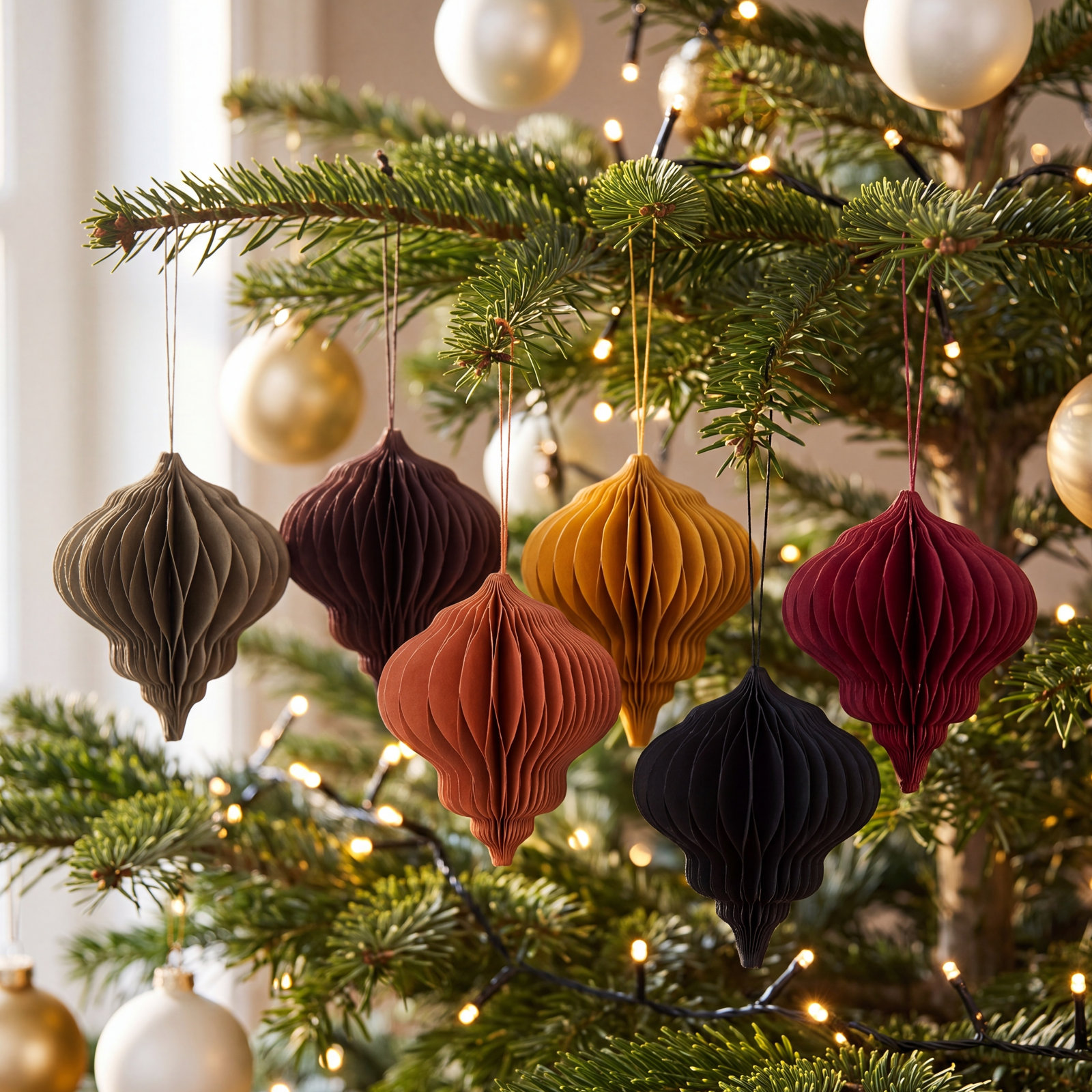 5'' Paper Shatterproof Finial Ornament